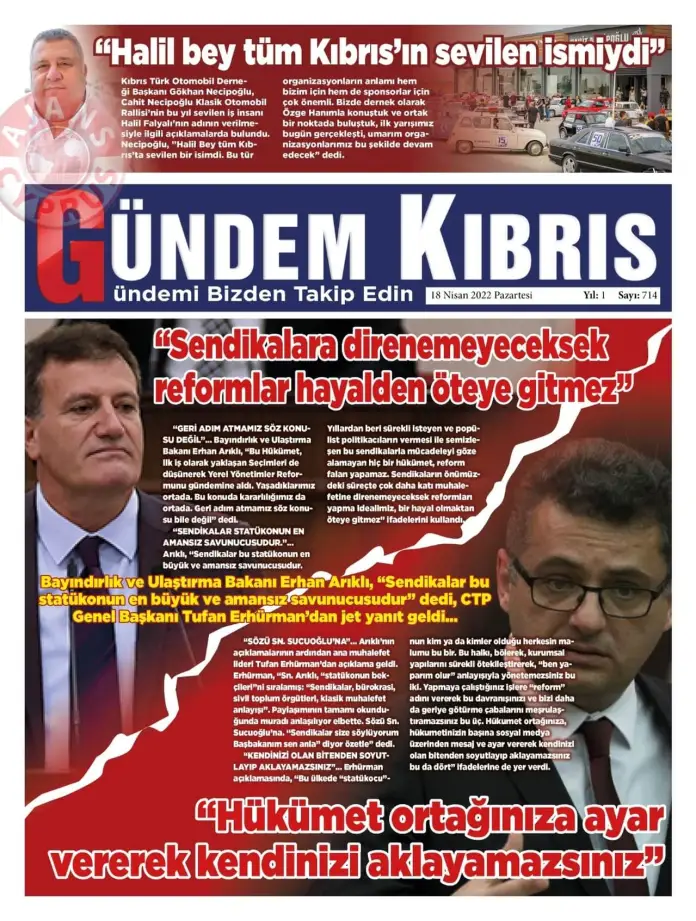 18 Nisan 2022 Pazartesi Gazete Manşetleri 13