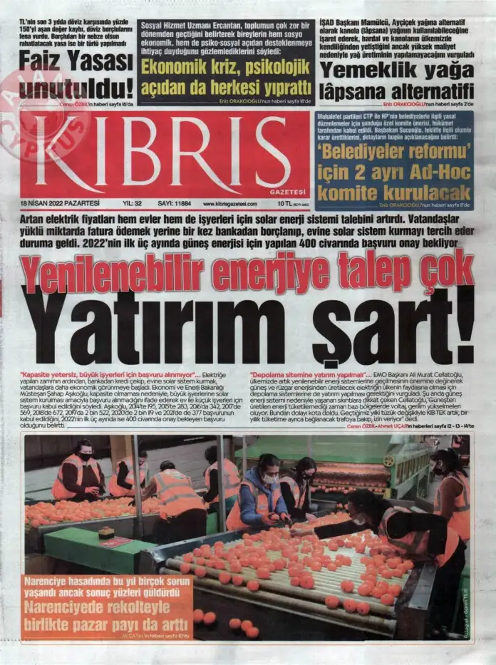18 Nisan 2022 Pazartesi Gazete Manşetleri 3