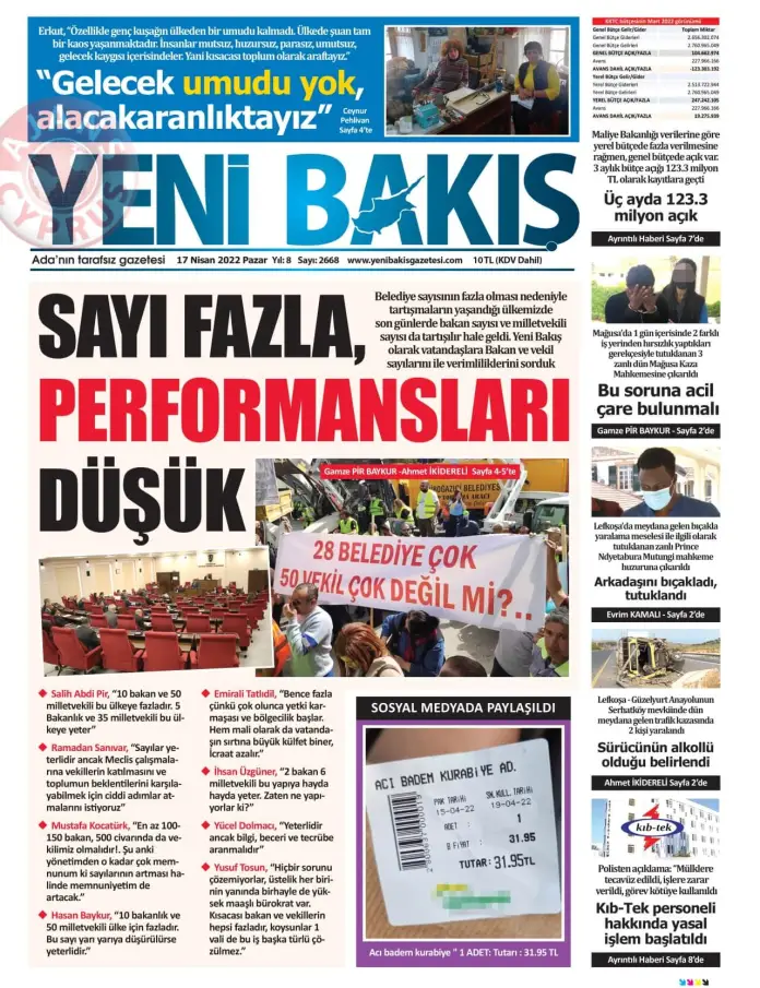 18 Nisan 2022 Pazartesi Gazete Manşetleri 6