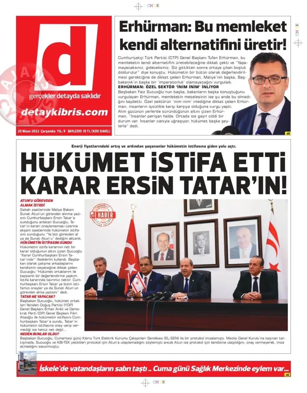 20 Nisan 2022 Çarşamba Gazete Manşetleri 7