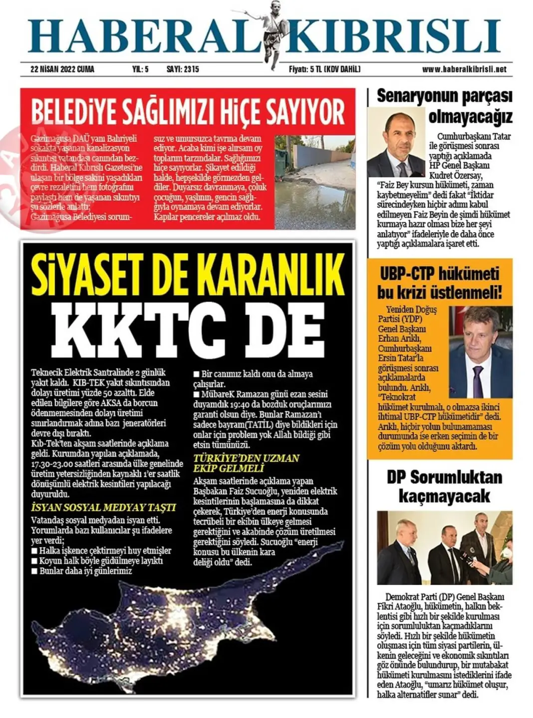 22 Nisan 2022 Cuma Gazete Manşetleri 16