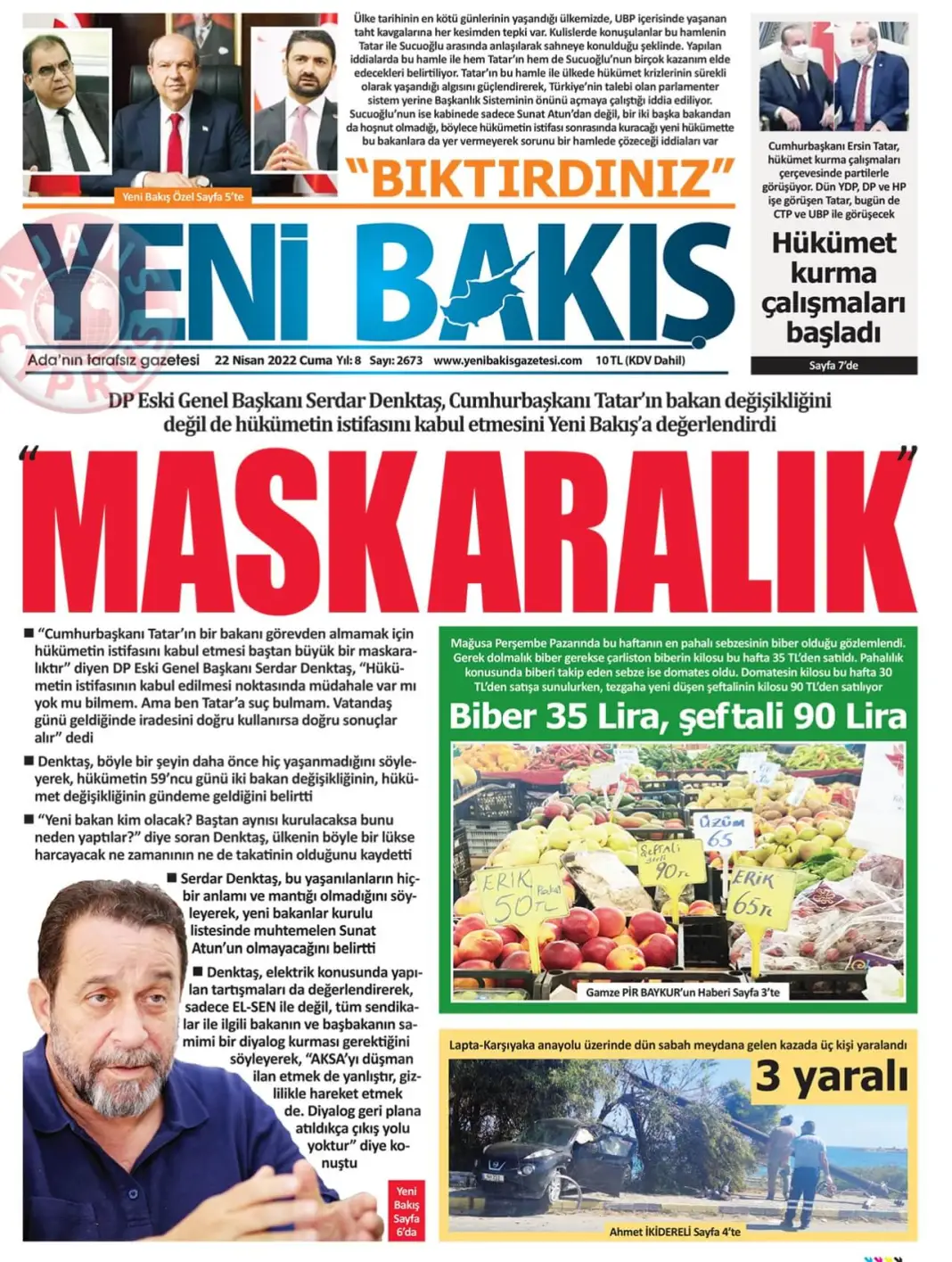 22 Nisan 2022 Cuma Gazete Manşetleri 6