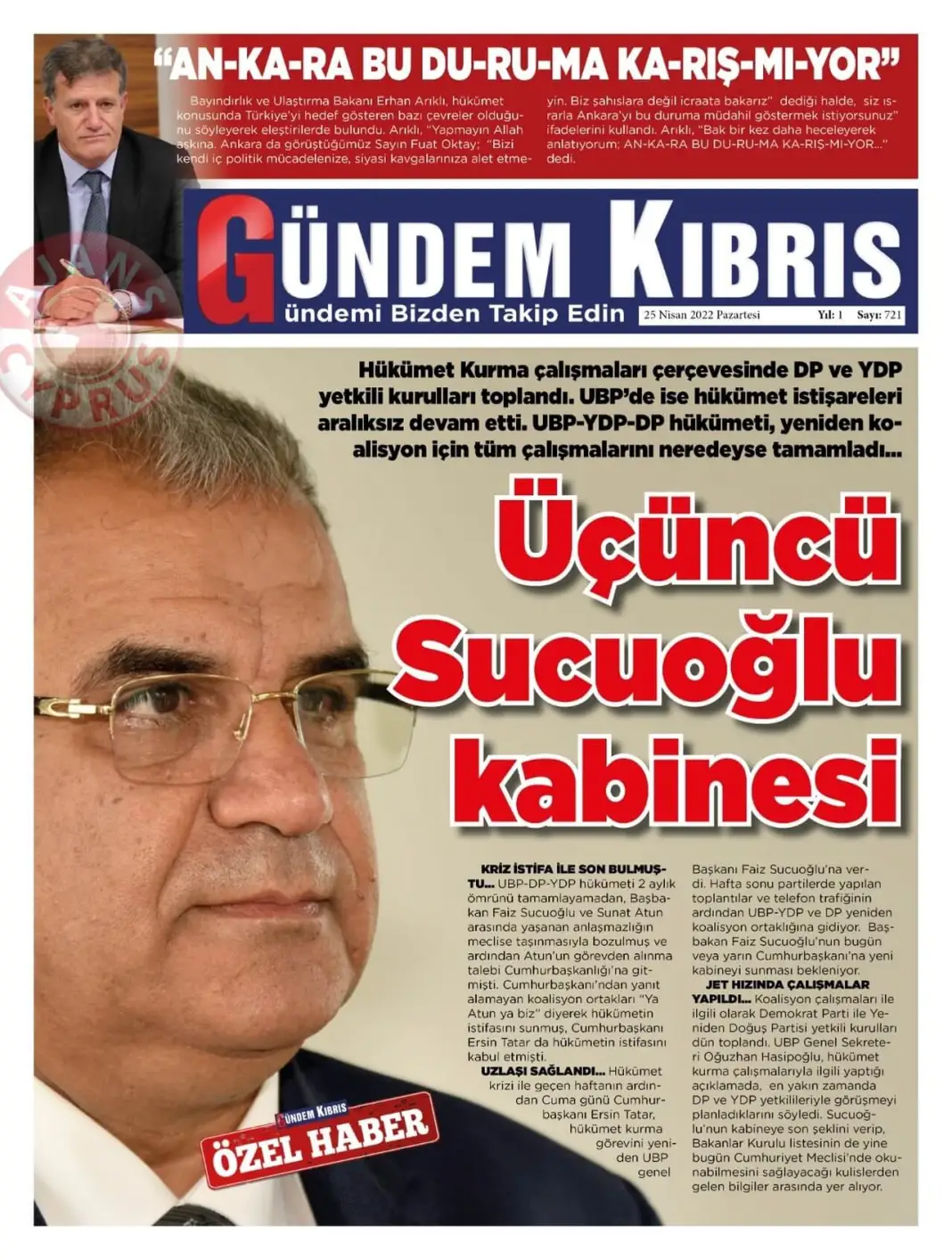 25 Nisan 2022 Pazartesi Gazete Manşetleri 16