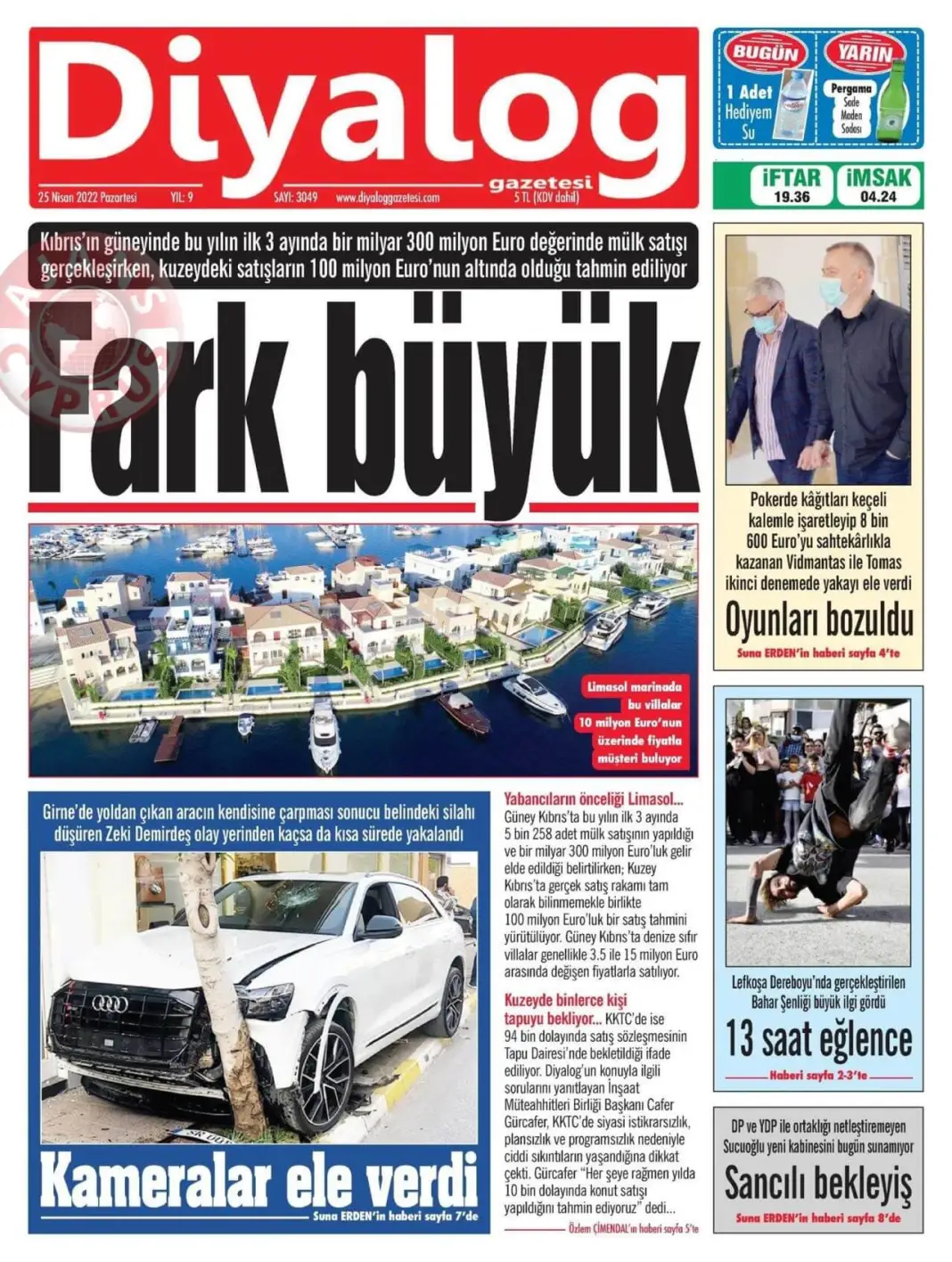 25 Nisan 2022 Pazartesi Gazete Manşetleri 9