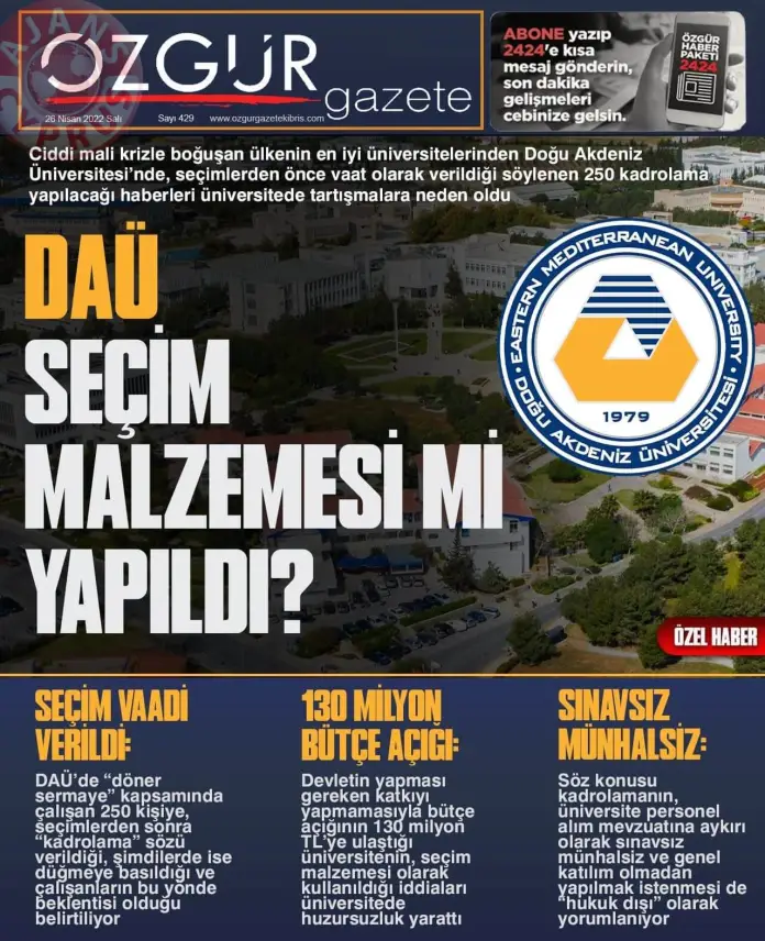 26 Nisan 2022 Salı Gazete Manşetleri 16