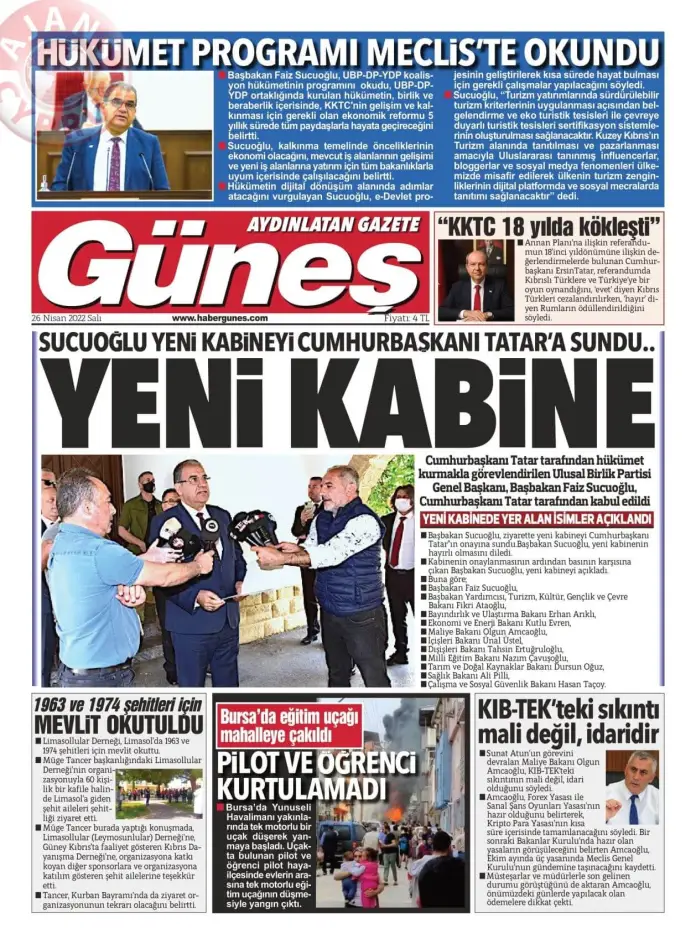 26 Nisan 2022 Salı Gazete Manşetleri 18