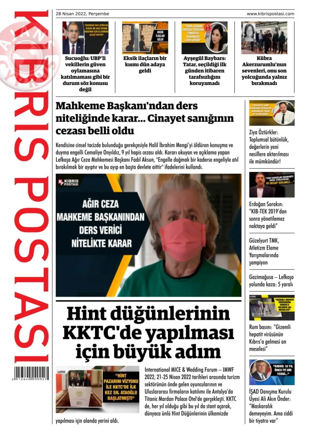 28 Nisan 2022 Perşembe Gazete Manşetleri 10