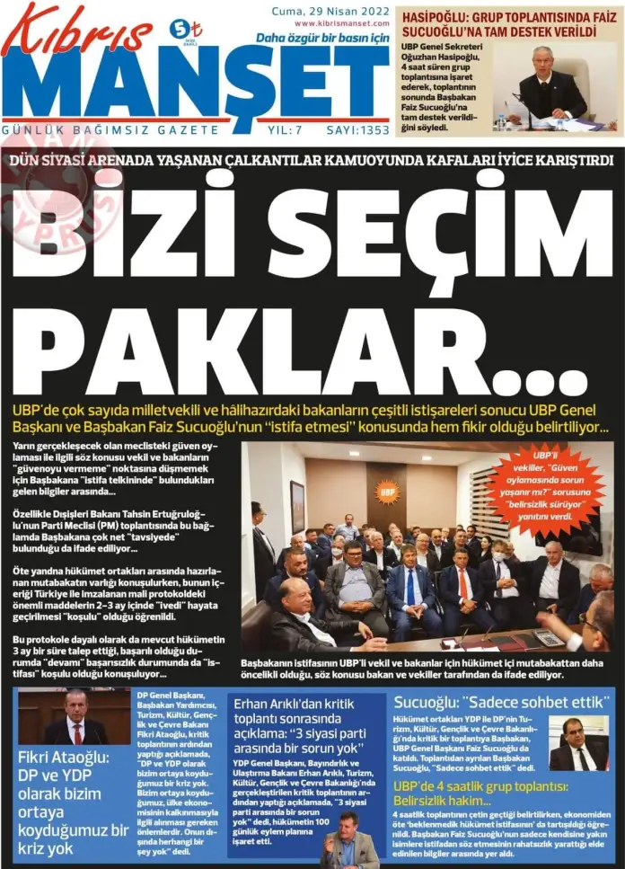 29 Nisan 2022 Cuma Gazete Manşetleri 11