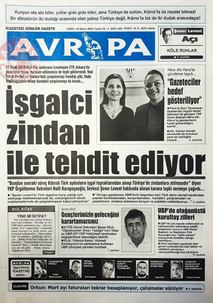 29 Nisan 2022 Cuma Gazete Manşetleri 12