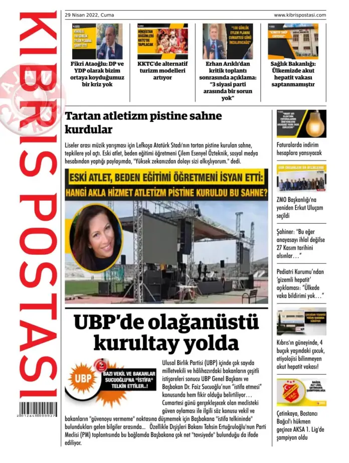 29 Nisan 2022 Cuma Gazete Manşetleri 14