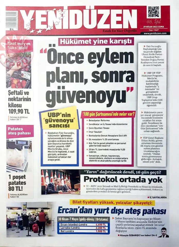 29 Nisan 2022 Cuma Gazete Manşetleri 7