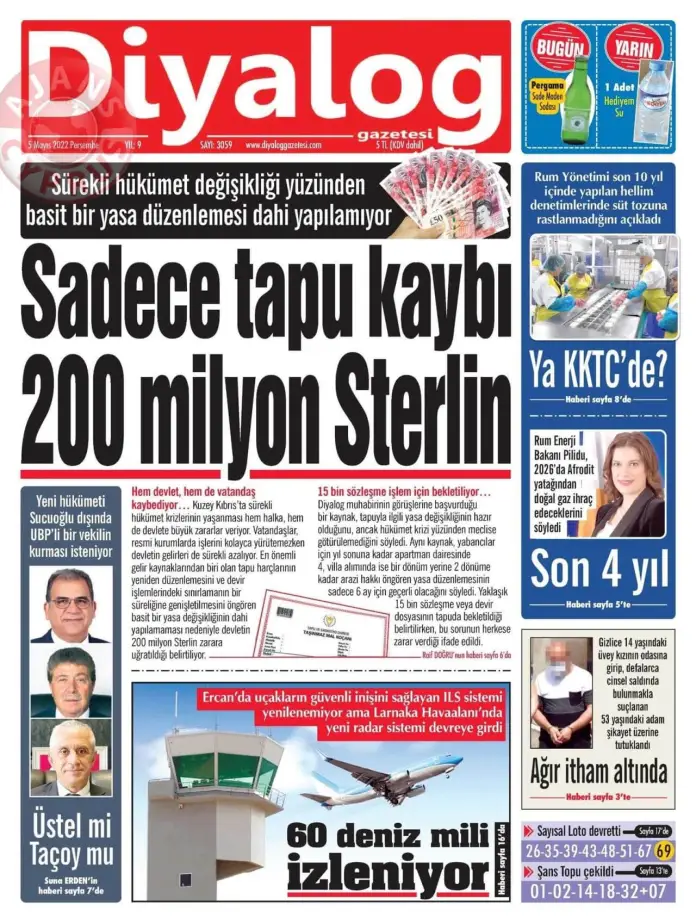 5 Mayıs 2022 Perşembe Gazete Manşetleri 2