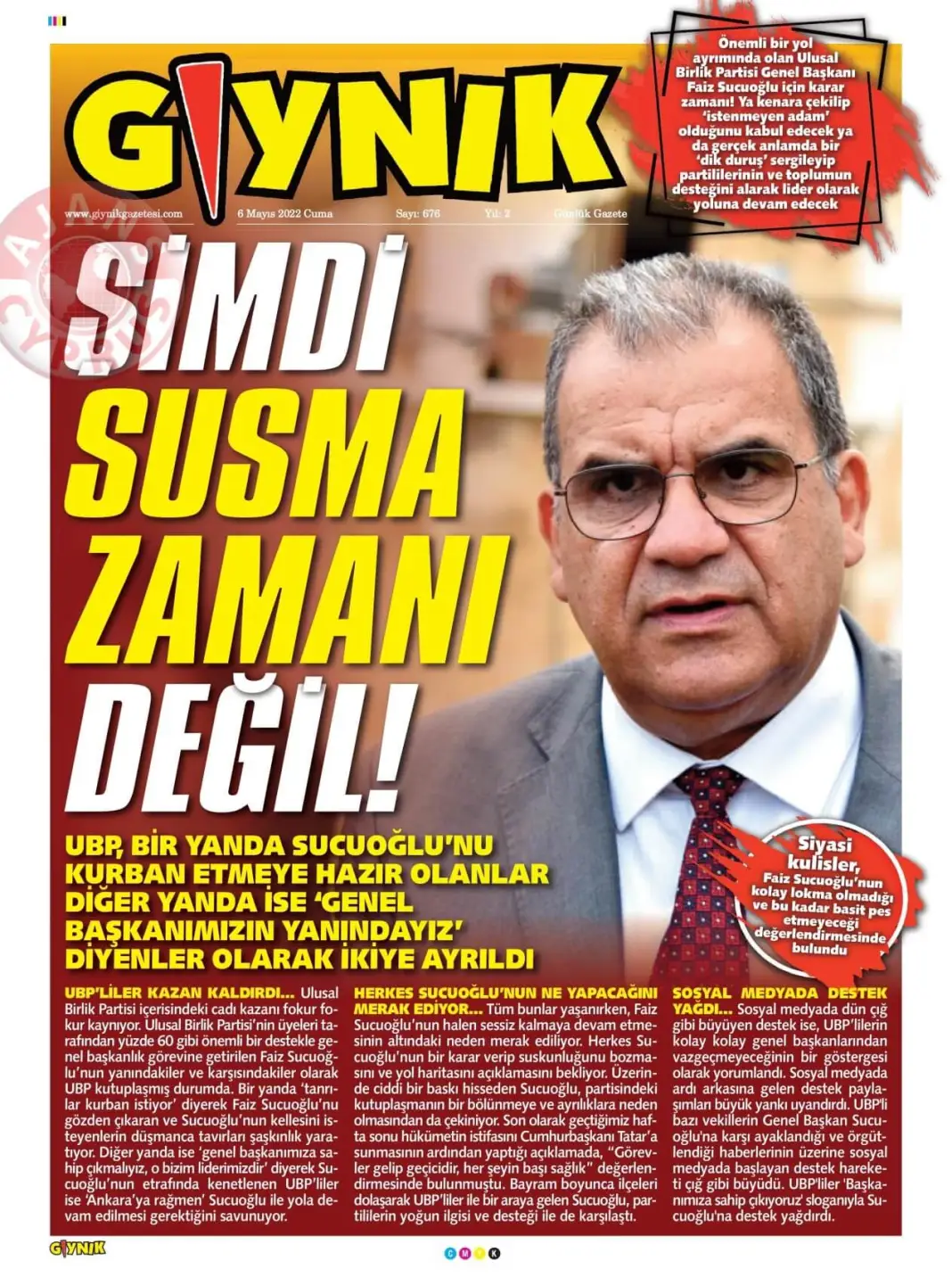 6 Mayıs 2022 Cuma Gazete Manşetleri 5