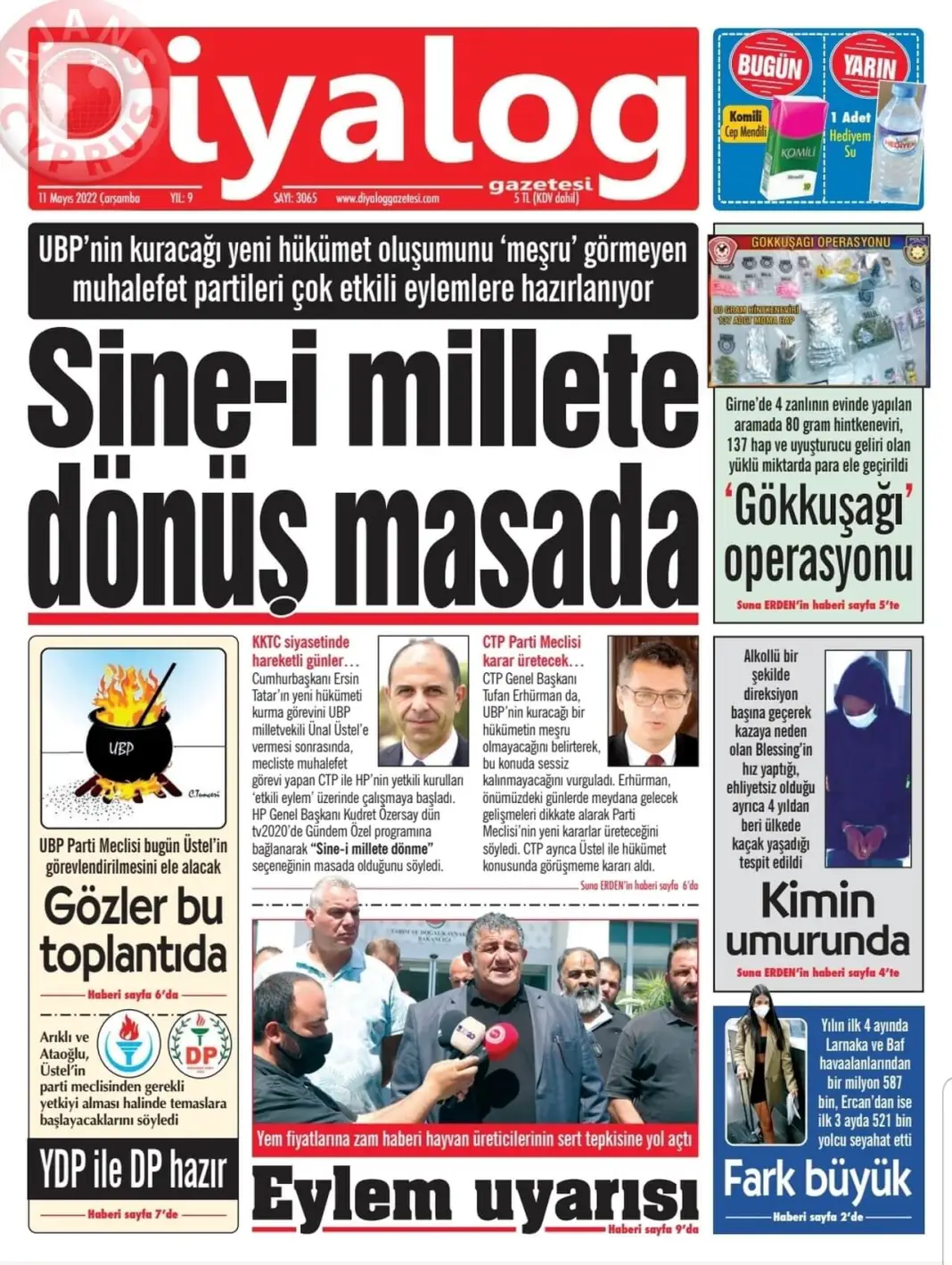 11 Mayıs 2022 Çarşamba Gazete Manşetleri 10