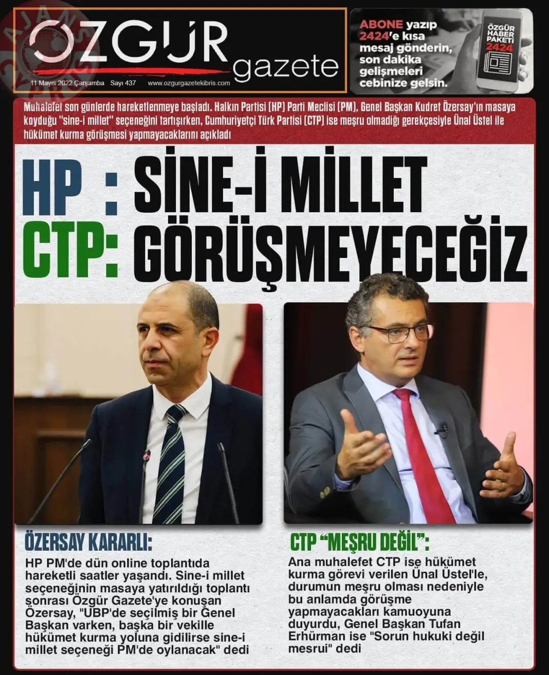 11 Mayıs 2022 Çarşamba Gazete Manşetleri 15