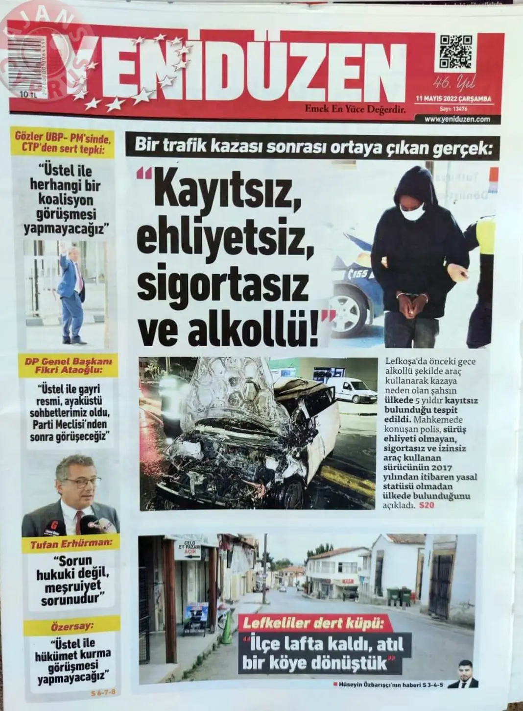 11 Mayıs 2022 Çarşamba Gazete Manşetleri 8