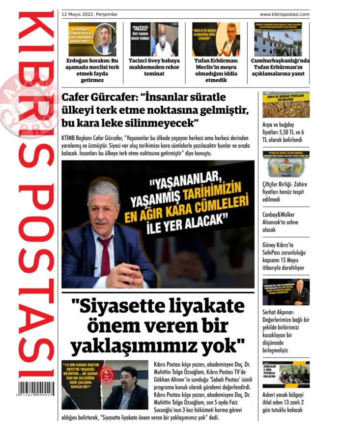 12 Mayıs 2022 Perşembe Gazete Manşetleri 10
