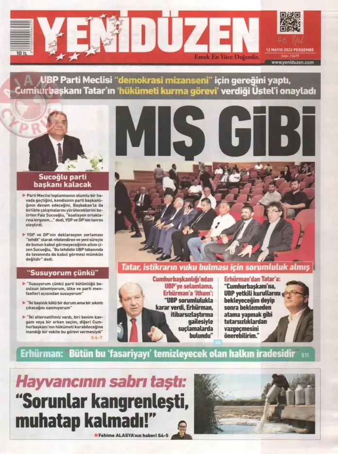 12 Mayıs 2022 Perşembe Gazete Manşetleri 3