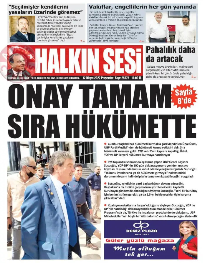 12 Mayıs 2022 Perşembe Gazete Manşetleri 4