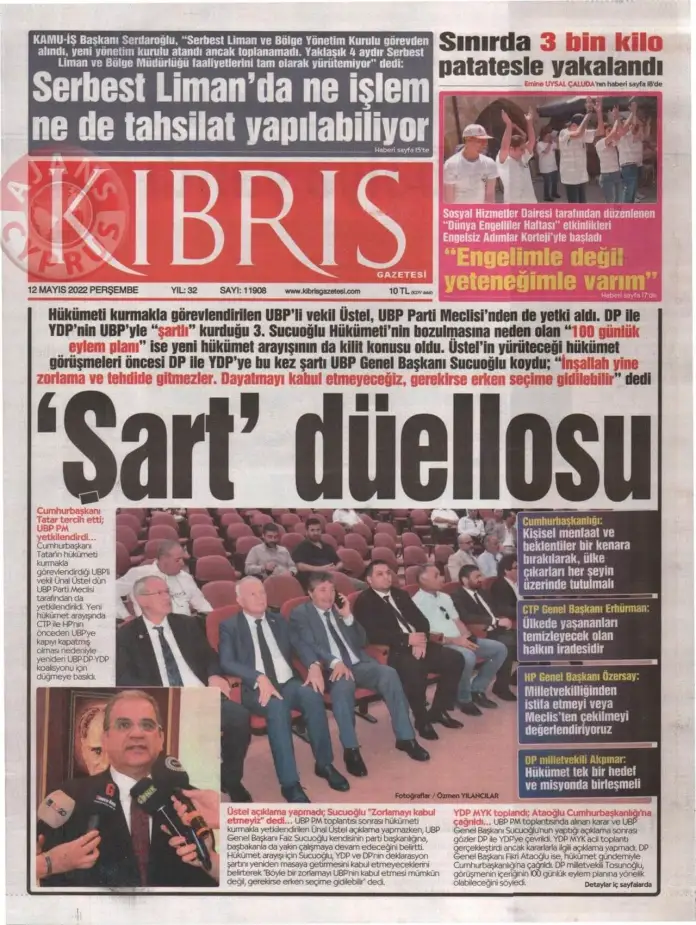 12 Mayıs 2022 Perşembe Gazete Manşetleri 5
