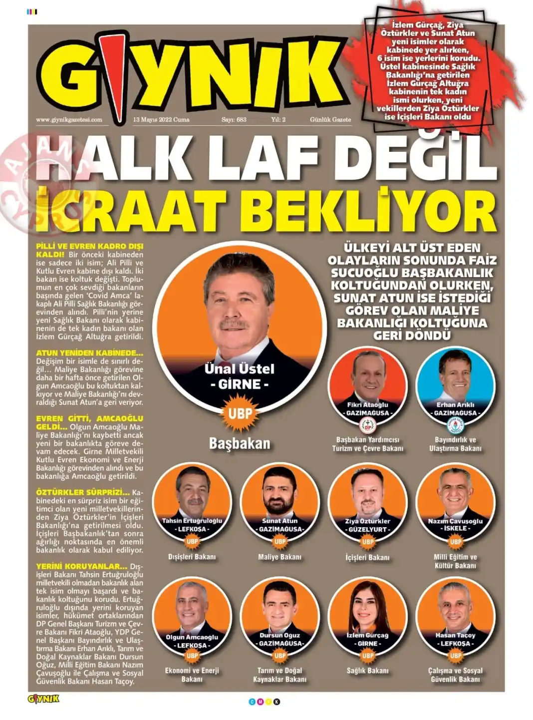 13 Mayıs 2022 Cuma Gazete Manşetleri 12