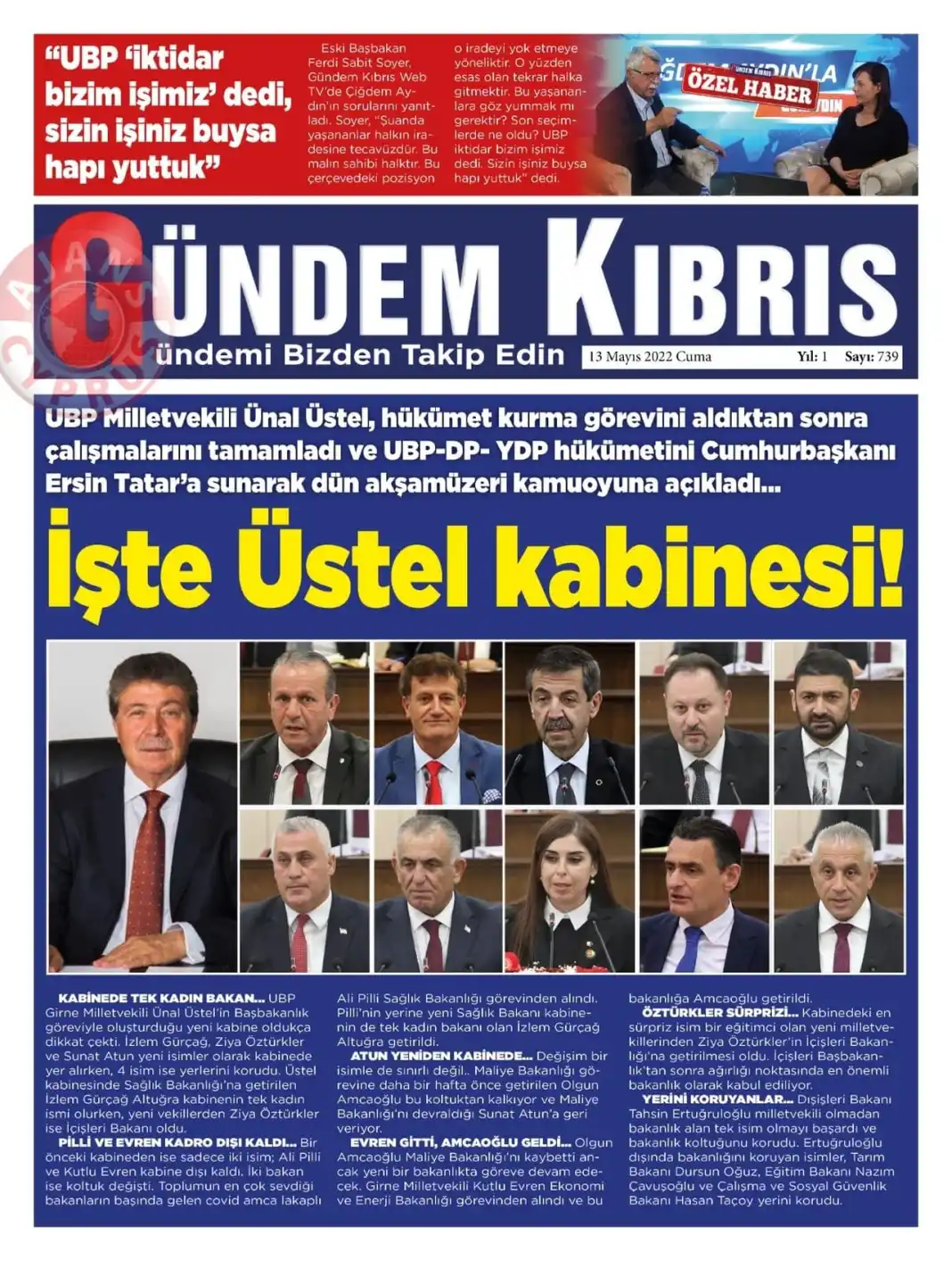 13 Mayıs 2022 Cuma Gazete Manşetleri 14