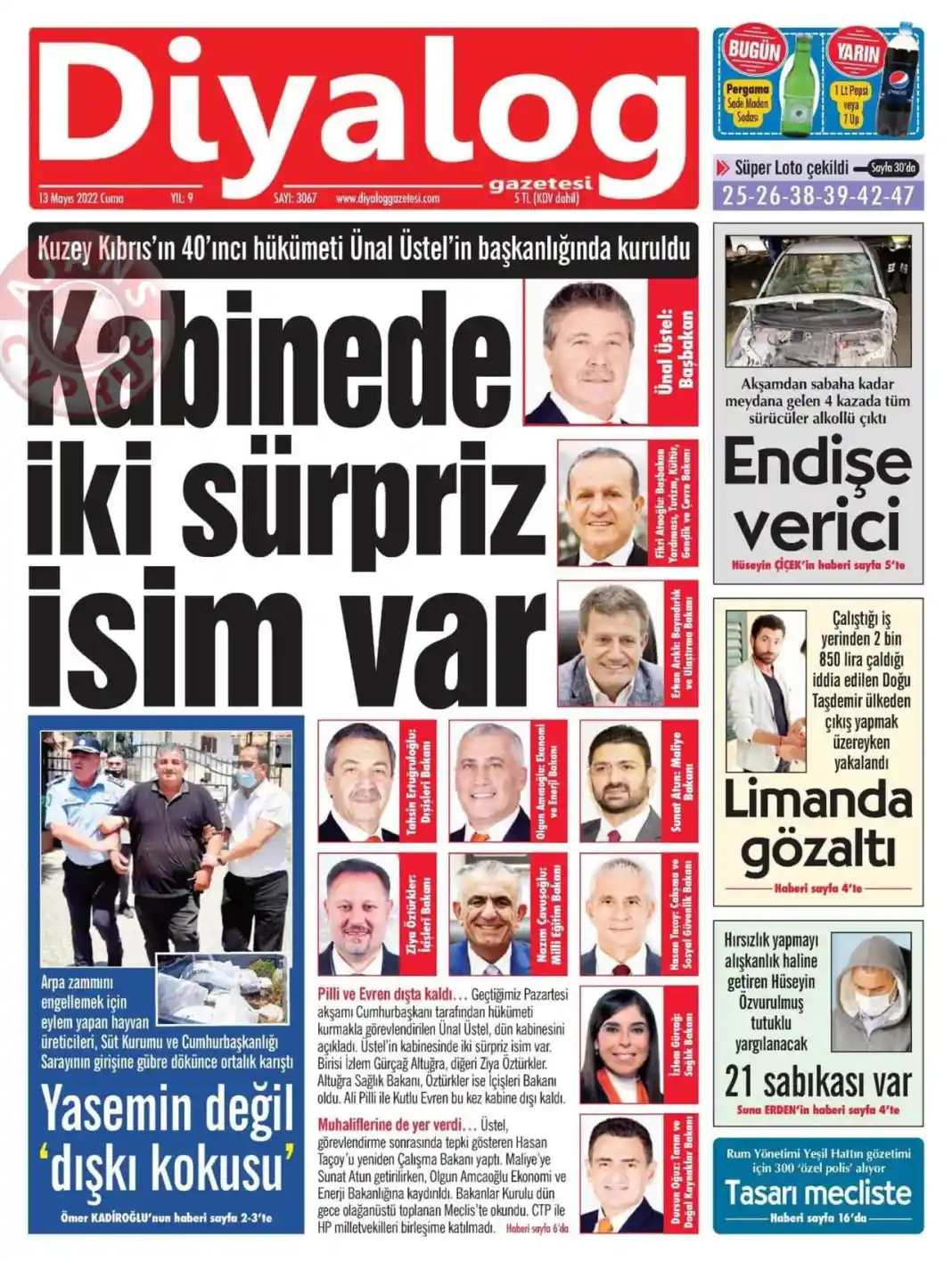 13 Mayıs 2022 Cuma Gazete Manşetleri 9