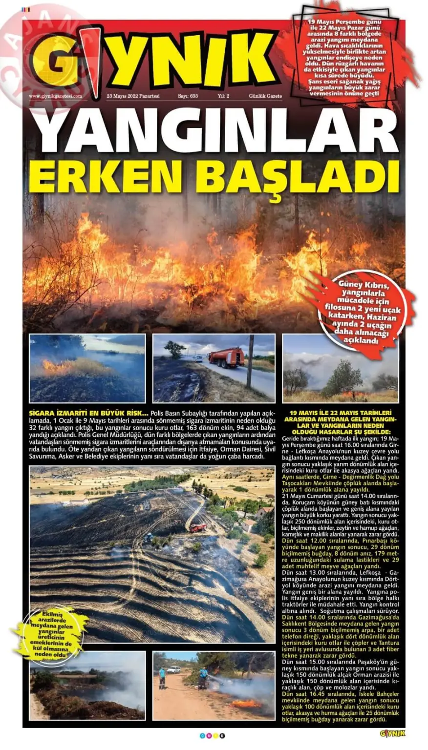 23 Mayıs 2022 Pazartesi Gazete Manşetleri 12