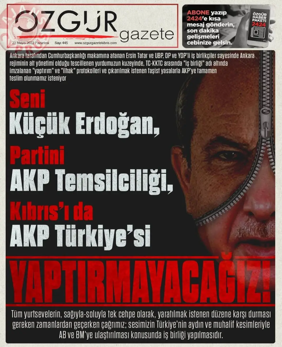 23 Mayıs 2022 Pazartesi Gazete Manşetleri 13