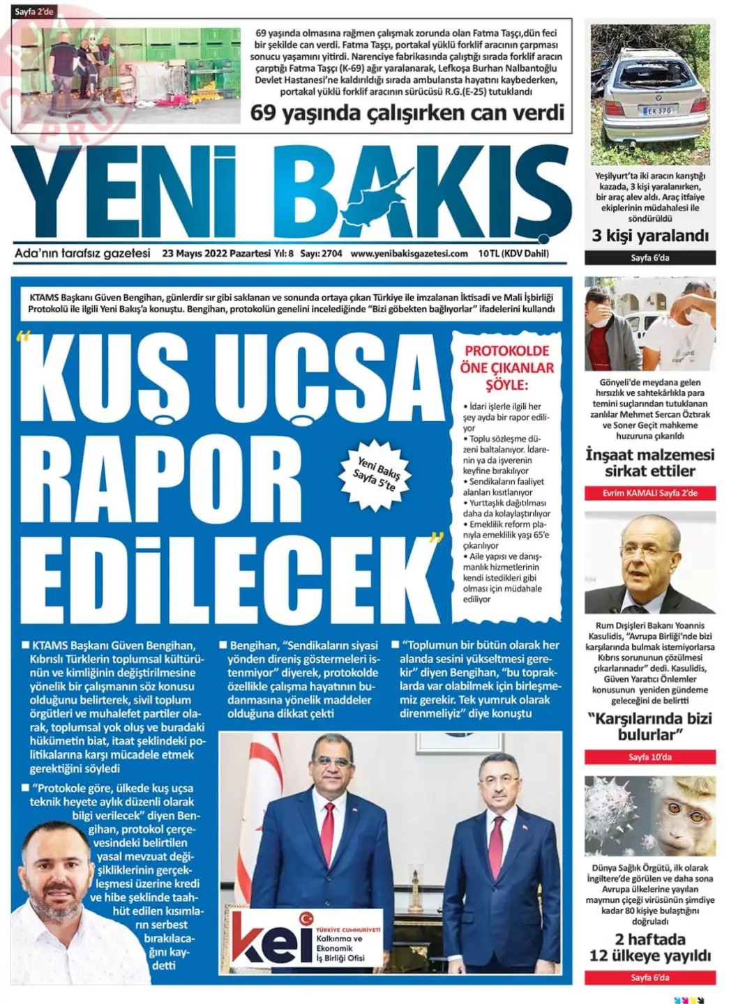 23 Mayıs 2022 Pazartesi Gazete Manşetleri 6