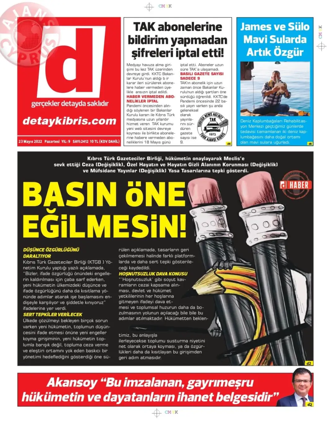 23 Mayıs 2022 Pazartesi Gazete Manşetleri 8