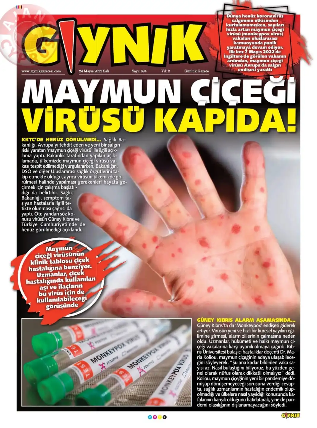 24 Mayıs 2022 Salı Gazete Manşetleri 12