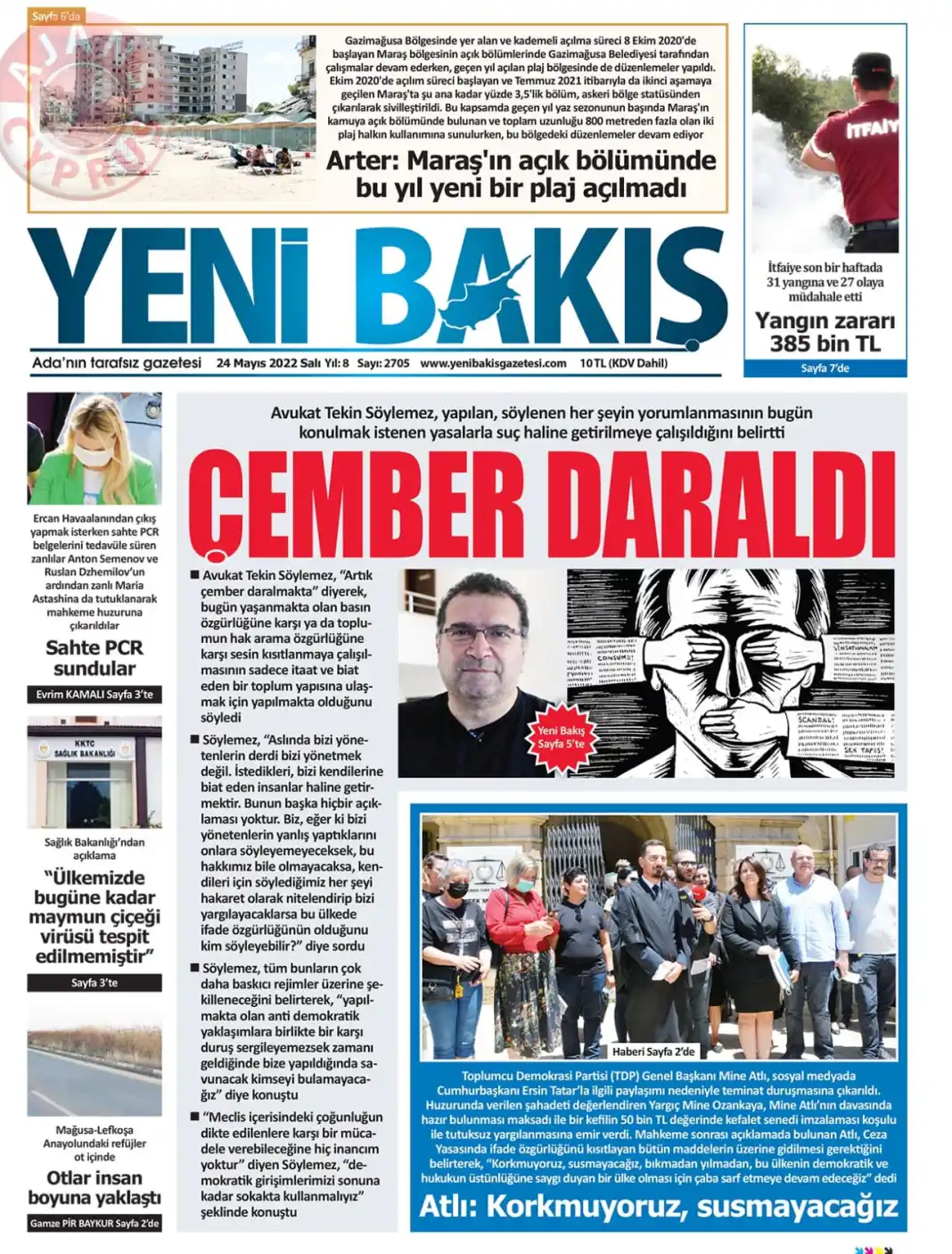 24 Mayıs 2022 Salı Gazete Manşetleri 6
