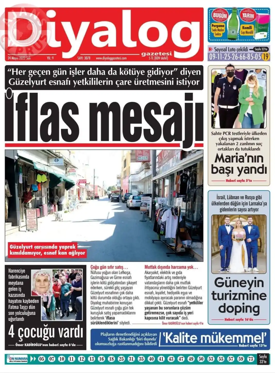 24 Mayıs 2022 Salı Gazete Manşetleri 9