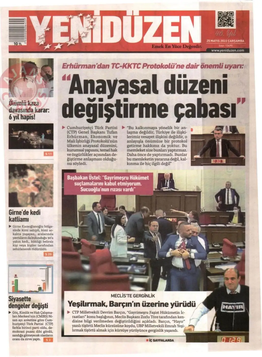 25 Mayıs 2022 Çarşamba Gazete Manşetleri 4