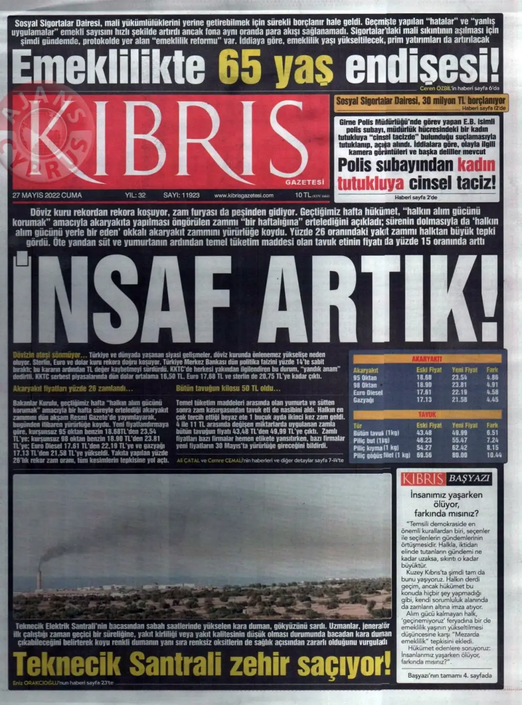27 Mayıs 2022 Cuma Gazete Manşetleri 4