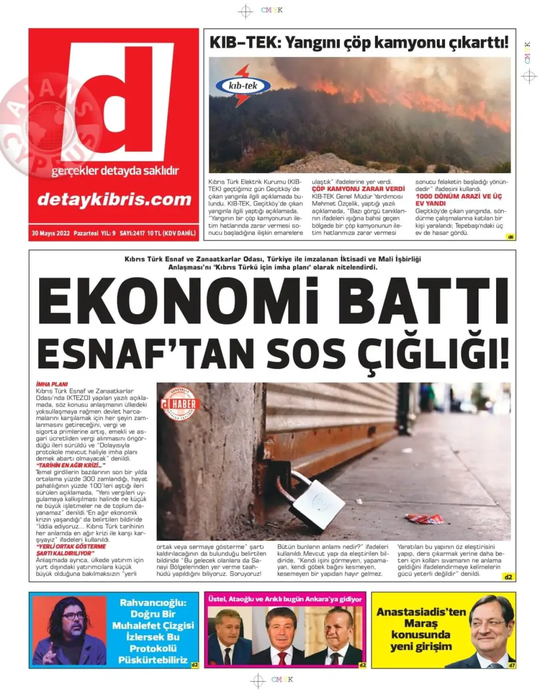 30 Mayıs 2022 Pazartesi Gazete Manşetleri 8