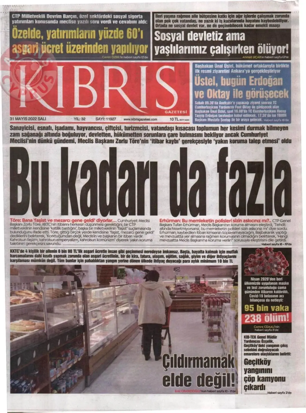 31 Mayıs 2022 Salı Gazete Manşetleri 4