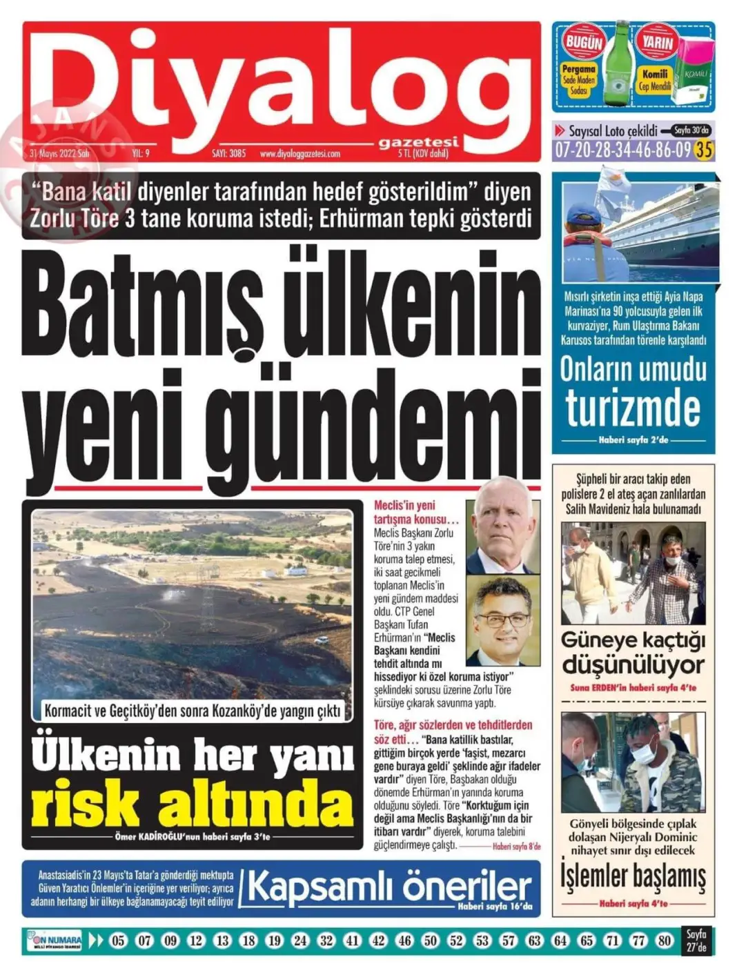31 Mayıs 2022 Salı Gazete Manşetleri 9