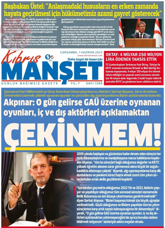 1 Haziran 2022 Çarşamba Gazete Manşetleri 10