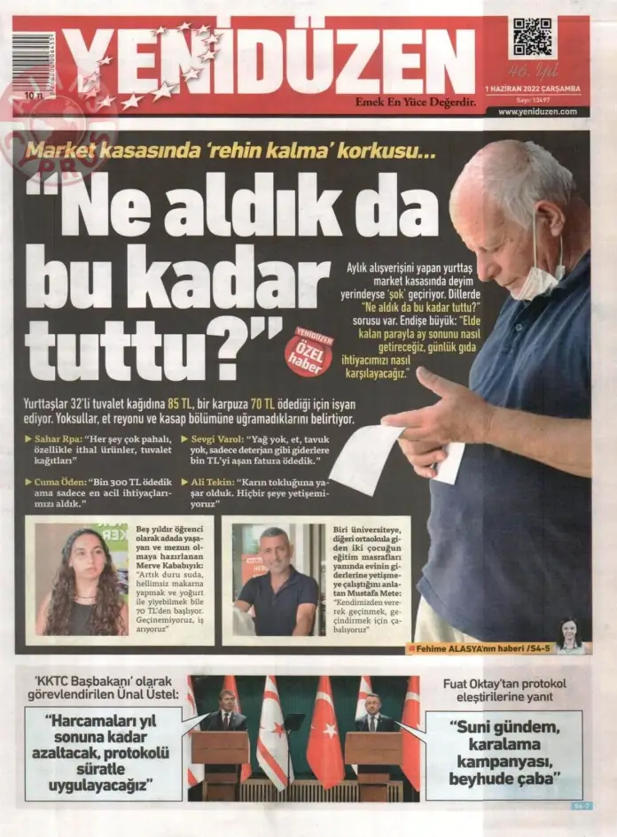 1 Haziran 2022 Çarşamba Gazete Manşetleri 6