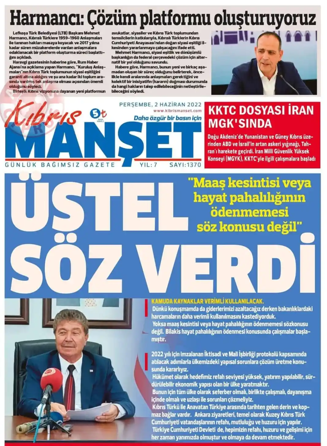 2 Haziran 2022 Perşembe Gazete Manşetleri 11