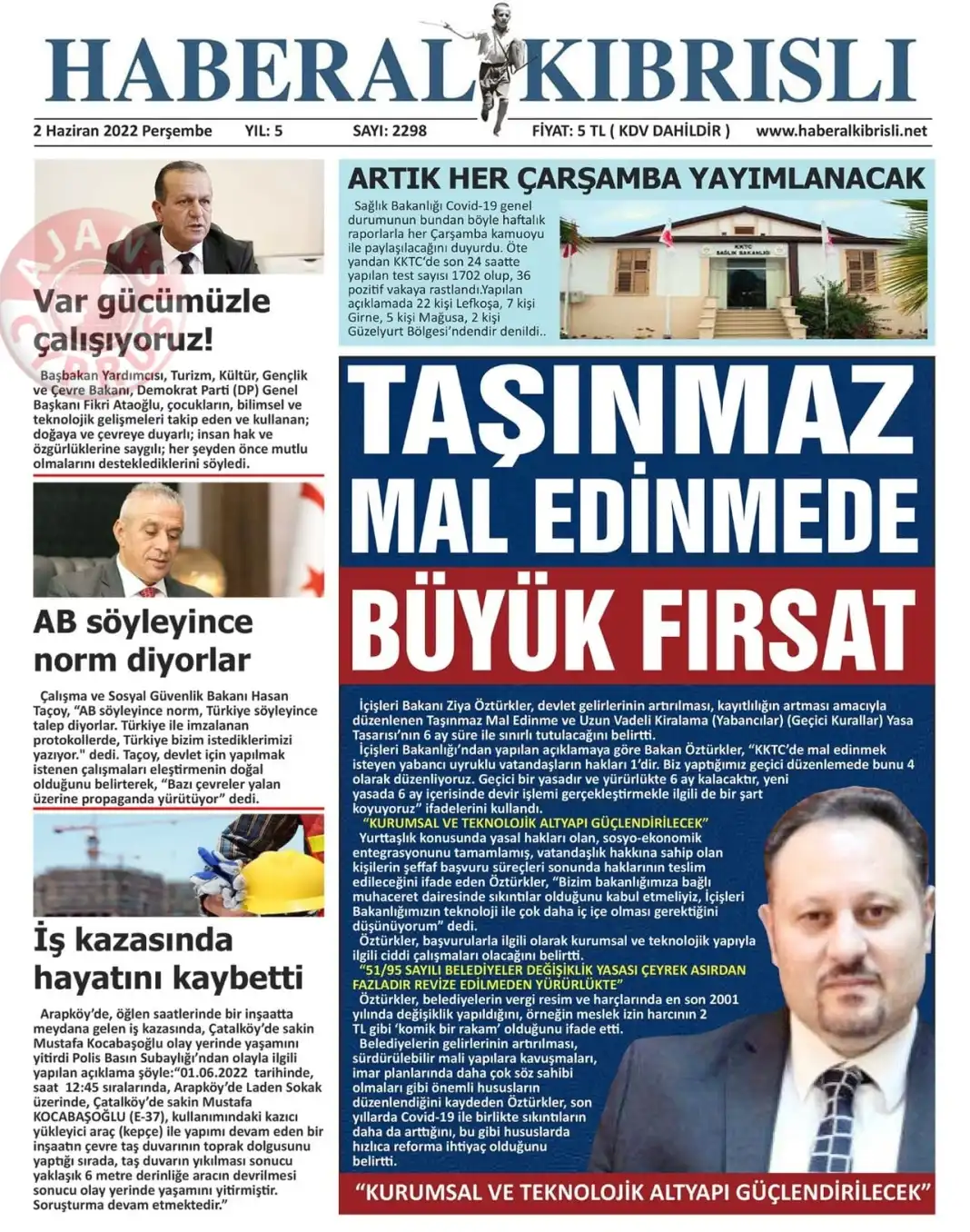 2 Haziran 2022 Perşembe Gazete Manşetleri 17