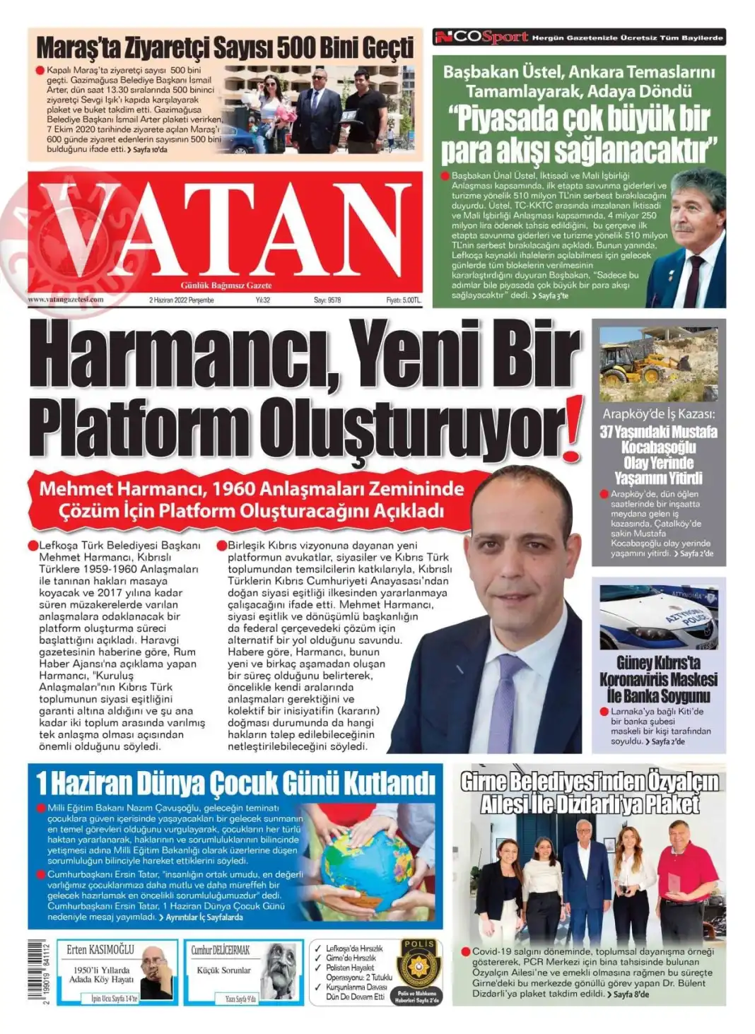 2 Haziran 2022 Perşembe Gazete Manşetleri 6