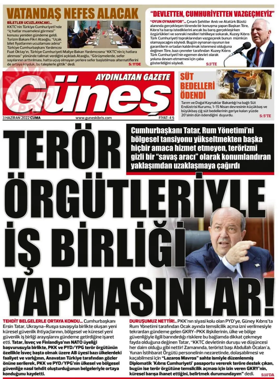 3 Haziran 2022 Cuma Gazete Manşetleri 10