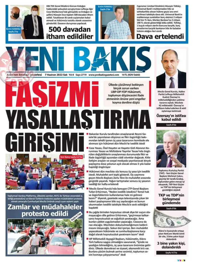 7 Haziran 2022 Salı Gazete Manşetleri 5