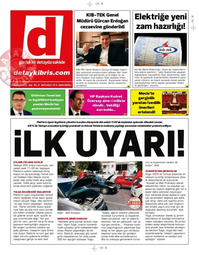 7 Haziran 2022 Salı Gazete Manşetleri 6