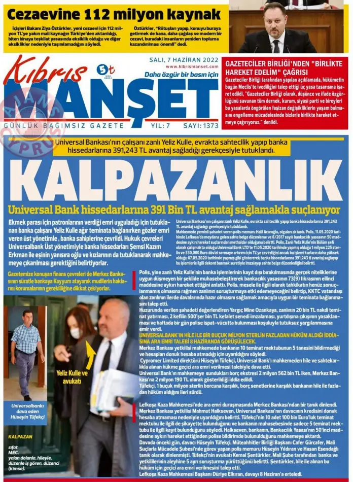 7 Haziran 2022 Salı Gazete Manşetleri 9