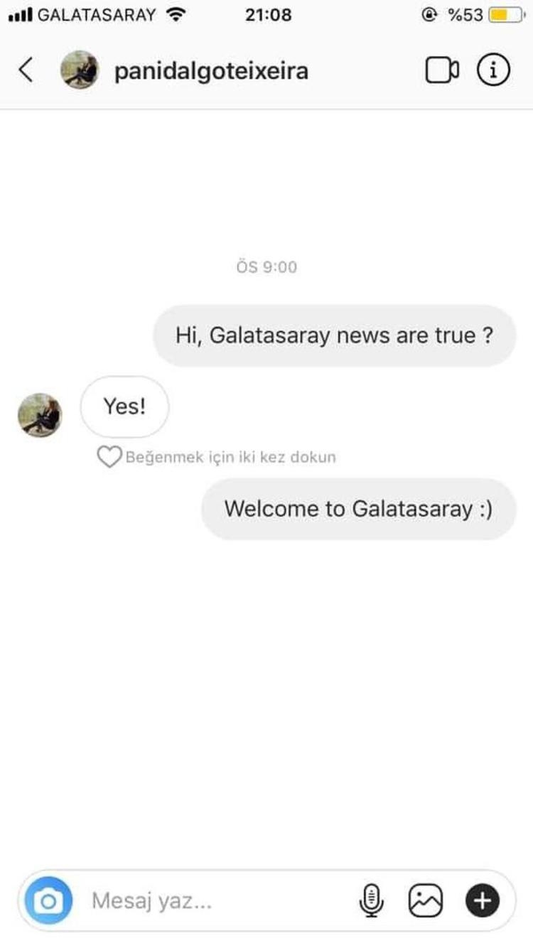 Galatasaray'ın transferini eşi açıkladı! 5