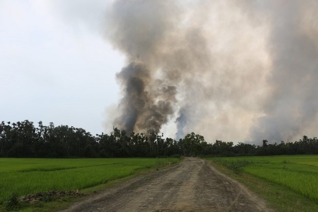 Arakan'da sistematik kundaklamalar uyduyla görüntülendi 16